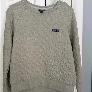 Patagonia Quilted Green Sweatshirt
